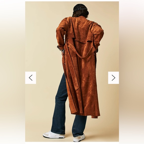 Blank NYC x Free People Vegan Suede Trench - Small - Picture 4 of 9